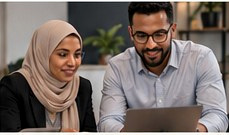 Diverse financeprofessionals werken samen