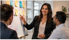 Multicultureel team tijdens een veranderworkshop
